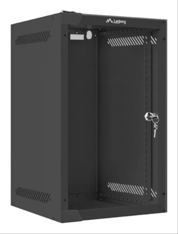 Lanberg WF10-2309-10B armario rack 9U Bastidor de pared Negro