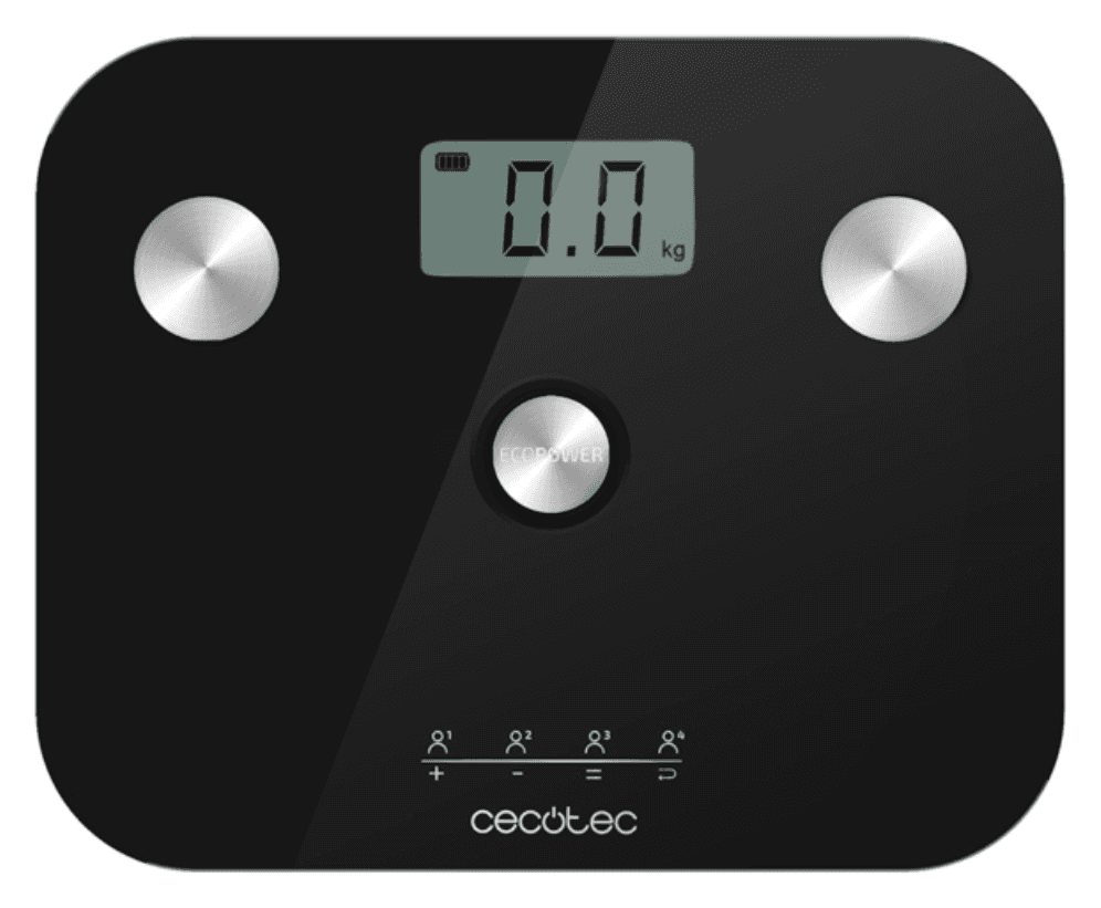 Cecotec Surface Precision EcoPower 10100 Full Healthy Plaza Negro Báscula personal electrónica