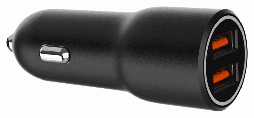 Gembird TA-UC-A2QC36-CAR-01 cargador de dispositivo móvil Teléfono móvil, Smartphone Negro Encendedor de cigarrillos Carga rápida Auto