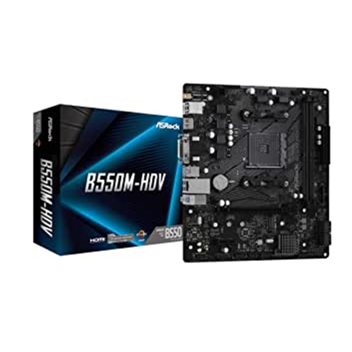 PLACA BASE ASROCK AMD AM4 B550M-HDV M-ATX/ 2X DDR4/ 4X SATA3/ 4X USB 3.2/ 2X USB 2.0 90-MXBDJ0-A0UAYZ