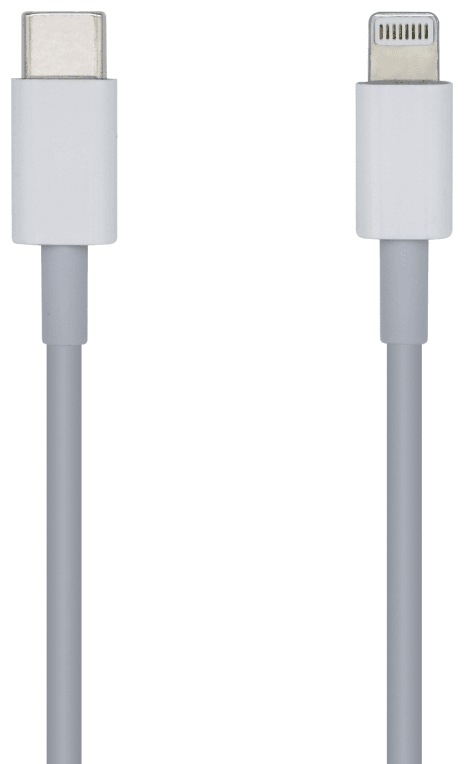 AISENS Cable USB 2.0 USB-? A Lightning PD 2A, Lightning/M-USB-?/M, Blanco, 20cm