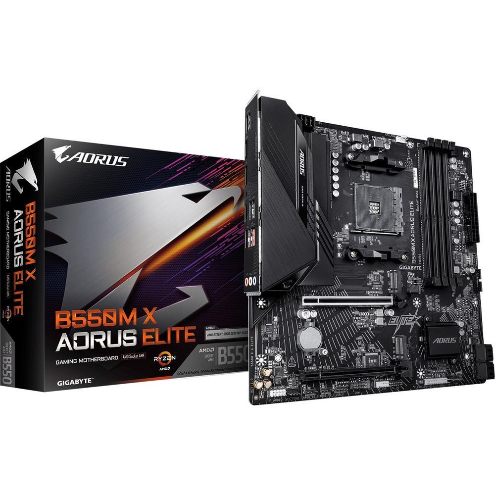 PLACA BASE GIGABYTE B550M X AORUS ELITE AM4 MATX/ 4X DDR4