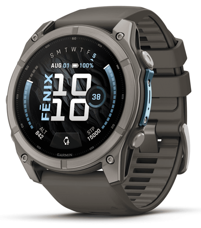 Garmin fenix 9 3,56 cm (1.4") AMOLED 51 mm Digital 454 x 454 Pixeles Pantalla táctil Titanio Wifi GPS (satélite)