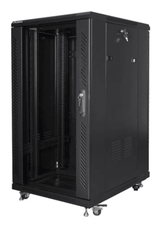 Lanberg FF01-6822-12B armario rack 22U Rack o bastidor independiente Negro