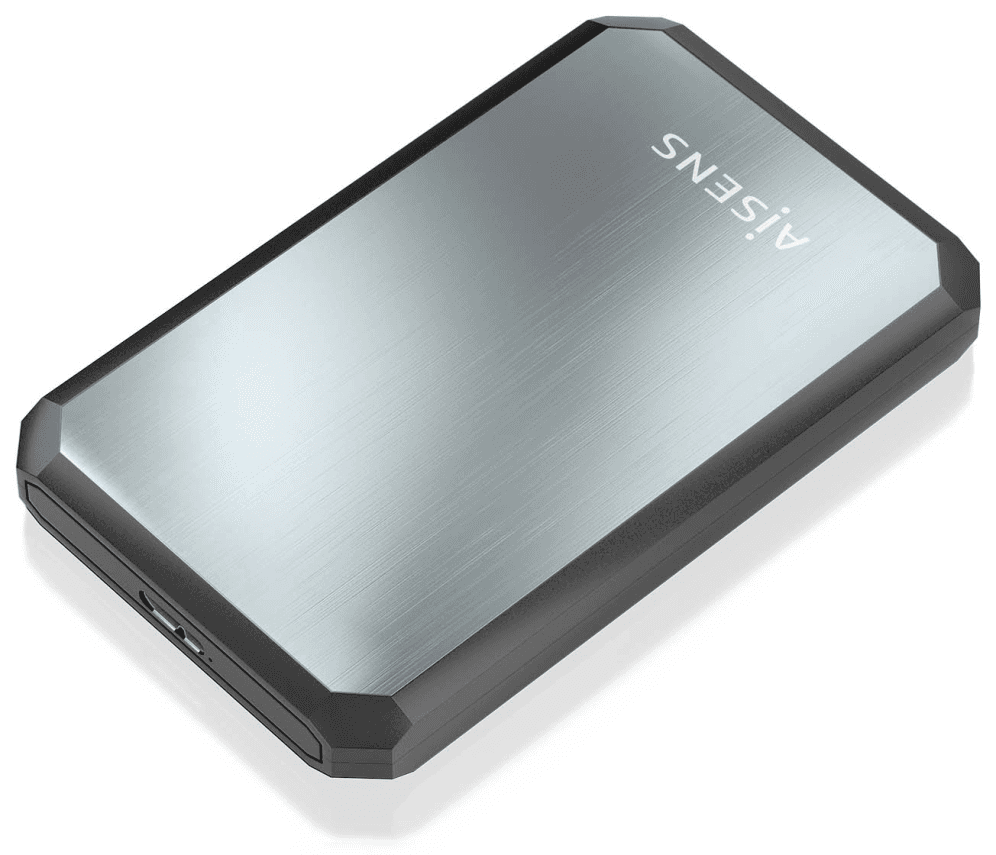 AISENS ASE-2529B caja para disco duro externo Carcasa de disco duro/SSD Negro, Gris 2.5"