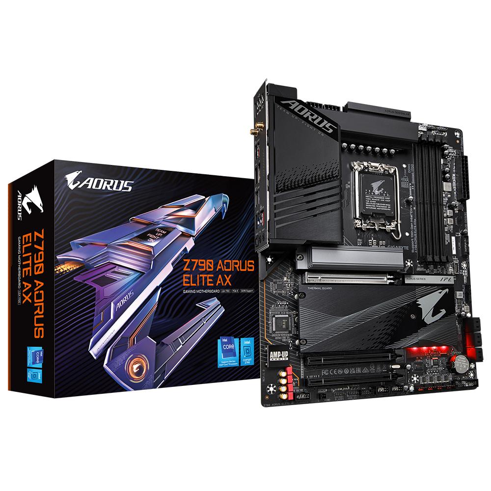 PLACA BASE GIGABYTE 1700 Z790 AORUS ELITE AX ATX/ 4X DDR5/ 6X SATA3/ 5X USB 3.2/ 1X USB TIPO C/ 4X USB 2.0