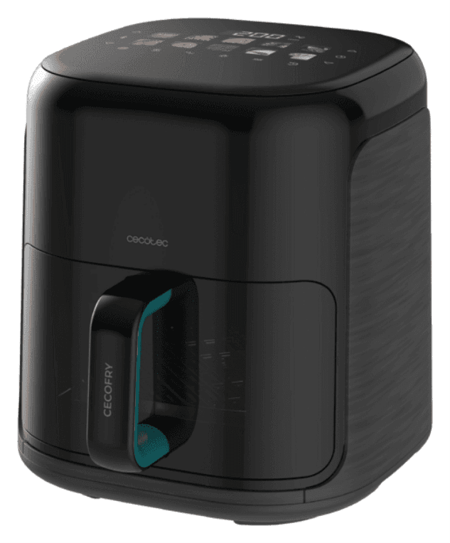 Cecotec Cecofry&Grill Smokin'Prime 4500 Sencillo 4 L Independiente 1900 W Freidora de aire caliente Negro
