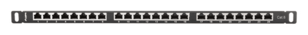 Lanberg PPS6-0024-B panel de parcheo 0.5U