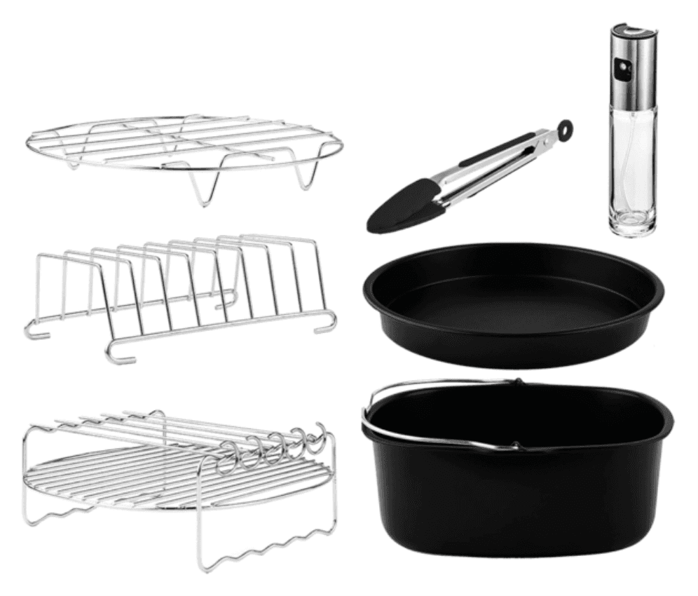 Cecotec 04995 accesorio para freidoras Kit de accesorios Negro, Acero inoxidable