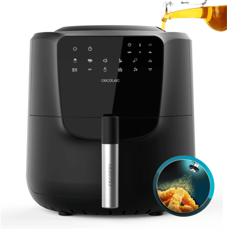 Cecotec 03300 freidora Sencillo 5,5 L Independiente 1550 W Freidora baja en grasa Negro