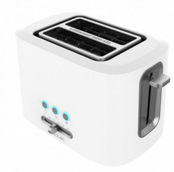 Cecotec 03188 tostadora 6 2 rebanada(s) 980 W Blanco