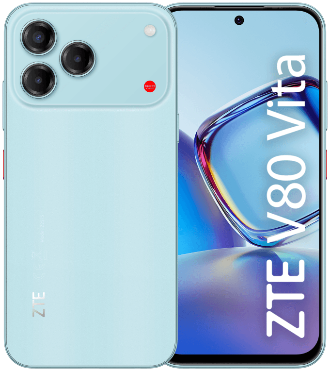 ZTE V80 Vita 17,1 cm (6.75") Ranura híbrida Dual SIM Android 16.0 4G USB Tipo C 4 GB 256 GB 5000 mAh Azul