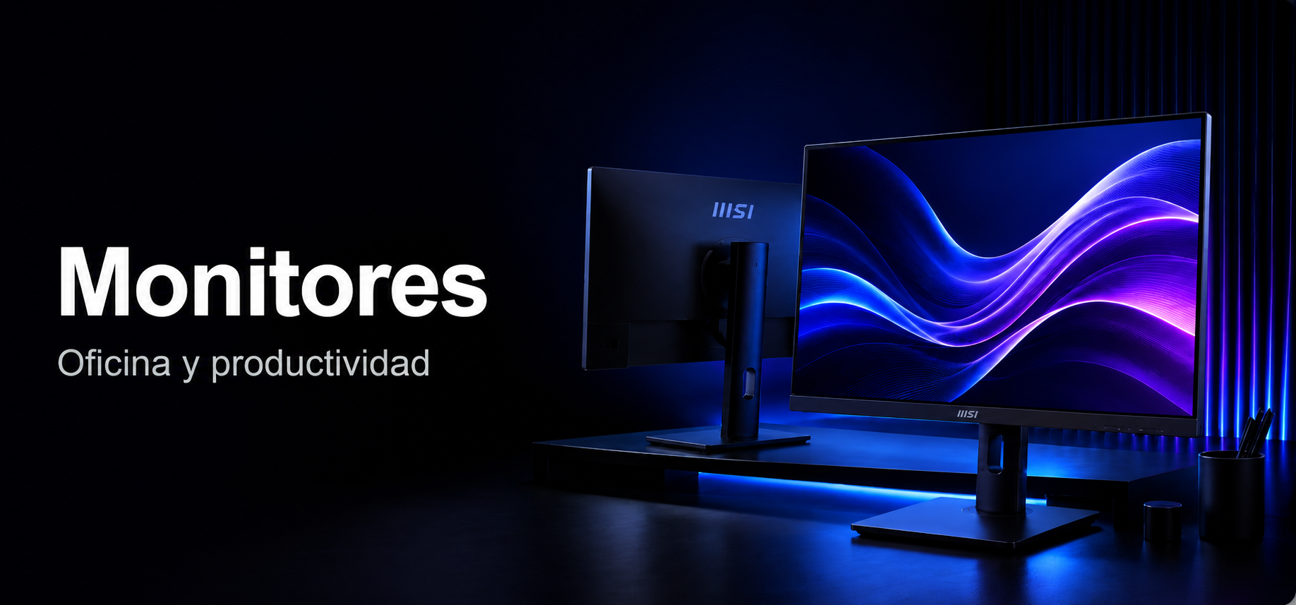 Monitores — Oficina y productividad